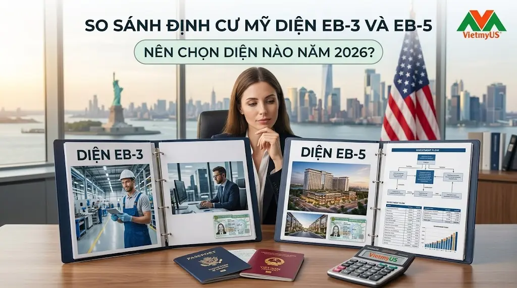 So sánh định cư Mỹ diện EB-3 và EB-5